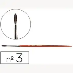 PINCELES ACUARELA LPP Nº3 -VIROLA CROMADA PELO ENGOMADO 5974