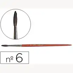 PINCELES ACUARELA LPP Nº 6 -VIROLA CROMADA PELO ENGOMADO 5979
