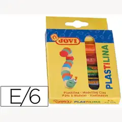 PLASTILINA JOVI -ESTUCHE DE 6 UNIDADES 6203