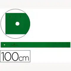 REGLA FABER-CASTELL 100 CM PLASTICO VERDE 6985