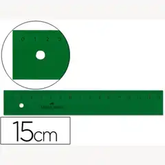 REGLA FABER-CASTELL 15 CM PLASTICO VERDE 6986