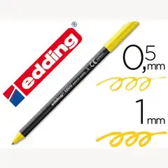 ROTULADOR EDDING 1200 P. FIBRA AMARILLO N.5 P. REDONDA 0.5 MM 7276
