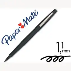 Material ROTULADOR PAPER MATE PUNTA NYLON 3101-1 NEGRO 7480