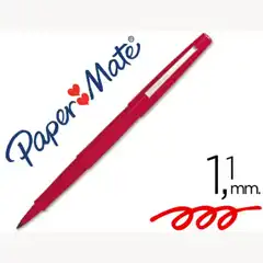Material ROTULADOR PAPER MATE PUNTA NYLON 3102-1 ROJO 7481