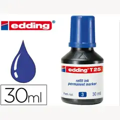 TINTA ROTULADOR EDDING T25 AZUL FRASCO DE 30 ML 8042 T25-A 8042