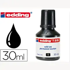 TINTA ROTULADOR EDDING T25 NEGRO FRASCO DE 30 ML 8043 T25-N 8043