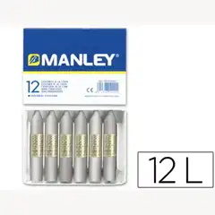 Material CERAS MANLEY UNICOLOR PLATA CAJA DE 12 N.75 MNC05172 10422