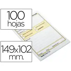 BLOC DE NOTAS ADHESIVAS QUITA Y PON POST-IT CON 100 HJ -MENSAJE TELEFONICO -7693- 10637