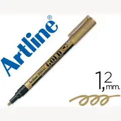 Material ROTULADOR ARTLINE MARCADOR PERMANENTE PUNTA METALICA EK 990 ORO P. REDONDA 1.2 MM 12174