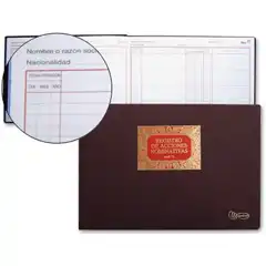 LIBRO MIQUELRIUS N.75 Fº APAISADO 100 HJ -REGISTRO DE ACCIONES -NOMINATIVAS 13812