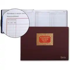LIBRO MIQUELRIUS N. 76 Fº APAISADO 100 HJ -REGISTRO DE SOCIOS P/ S.R.L 13813