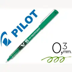 ROTULADOR PILOT PUNTA AGUJA V-5 VERDE 0.5 MM 15450