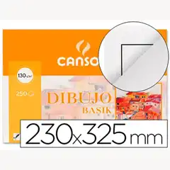 Material PAPEL DIBUJO BASIK 23X32.5 -130 GR -CON RECUADRO CAJA 250 UDS 16207