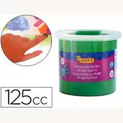 PINTURA A DEDOS JOVI 125 CC -VERDE CAJA DE 5 UDS 16453
