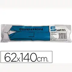 SACO GUARDARROPA GALGA 100 62X140 CM -ROLLO DE 5 SACOS 16713