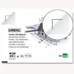 PAPEL DIBUJO LPP 210X297MM 150G/M2 CON CAJETIN CAJA 250 UDS 16795