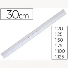 ESCALA FABER-CASTELL PLASTICO 153-A -1:2025-50-75-100-125 17376