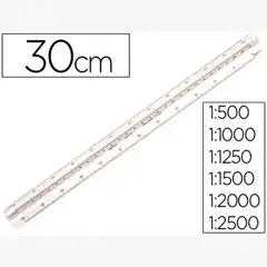 ESCALA FABER-CASTELL PLASTICO 153-C 1:500-1000-1250-1500-20002500 17377