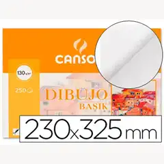 Material PAPEL DIBUJO BASIK 23X32.5 -130 GR -SIN RECUADRO CAJA 250 UDS 17401
