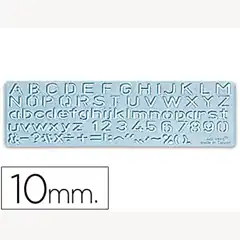 PLANTILLA ROTULACION 1575 -LETRAS Y NUMEROS DE 10 MM 17902