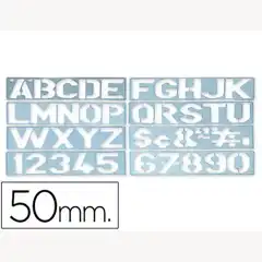 PLANTILLA ROTULACION 1700 -LETRAS Y NUMEROS DE 50MM 1700 17905
