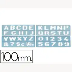 PLANTILLA ROTULACION 1800 -LETRAS Y NUMEROS DE 100 MM 17906