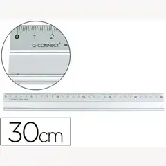 REGLA METALICA Q-CONNECT ALUMINIO 30 CM 17908