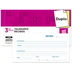TALONARIO LIDERPAPEL RECIBOS 3/Fº ORIGINAL Y COPIA T236 SIN MATRIZ 18441