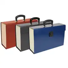 Material MALETIN LIDERPAPEL CON FUELLE 316701 19 DEPARTAMENTOS TAMAÑO 25,5X390X120 MM 19615