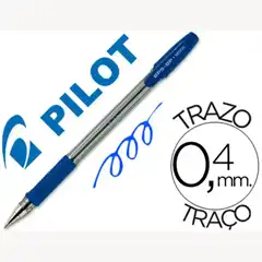 BOLIGRAFO PILOT BPS-GP AZUL -SUJECION DE CAUCHO -TINTA BASE DE ACEITE -CON CAPUCHON 20476