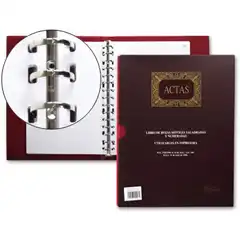 LIBRO MIQUELRIUS A4 -ACTAS -CON 100 HJ MOVIBLES 20575