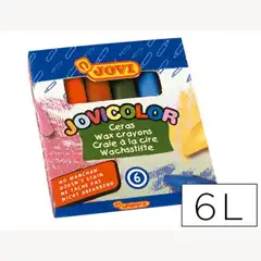 Material LAPICES CERA JOVICOLOR CAJA DE 6 COLORES 20953