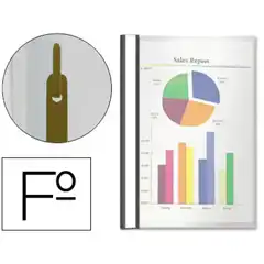 Material CARPETA DOSSIER FASTENER PLASTICO ESSELTE Fº NEGRA 21437