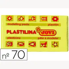 PLASTILINA JOVI 70-02 AMARILLO CLARO UNIDAD TAMAÑO PEQUEÑO 70-02 22120