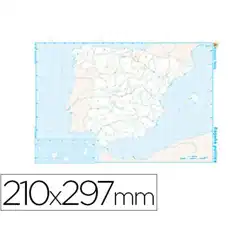 Material MAPA MUDO TEIDE B/N A4 ESPAÑA -POLITICO 22173