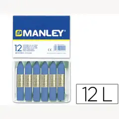 Material CERAS MANLEY UNICOLOR AZUL ULTRAMAR CAJA DE 12 N.18 22256