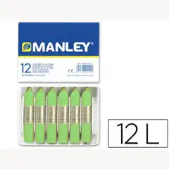Material CERAS MANLEY UNICOLOR VERDE AMARILLENTO CAJA DE 12 N.22 22259