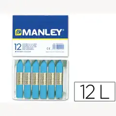 Material CERAS MANLEY UNICOLOR AZUL CELESTE CAJA DE 12 N.17 22271