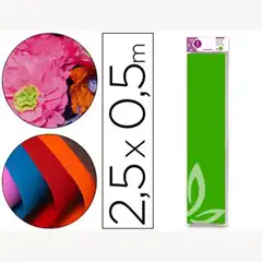 PAPEL CRESPON VERDE 50X2.5 LIDERPAPEL CP14 24277