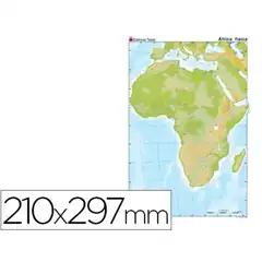 Material MAPA MUDO TEIDE COLOR A4 AFRICA -FISICO 24592