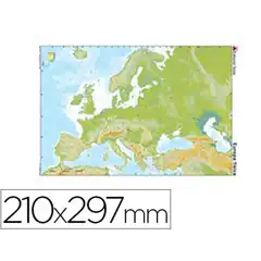 Material MAPA MUDO TEIDE COLOR A4 EUROPA -FISICO 24597