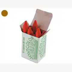 Material LAPICES CERA JOVICOLOR UNICOLOR MARRON CLARO CAJA DE 12 25755