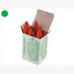 Material LAPICES CERA JOVICOLOR UNICOLOR VERDE CLARO CAJA DE 12 25756