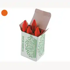 Material LAPICES CERA JOVICOLOR UNICOLOR NARANJA CAJA DE 12 25759