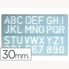 PLANTILLA ROTULACION 1600 -LETRAS Y NUMEROS DE 30 MM 25828