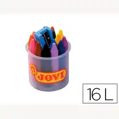 Material LAPICES CERA JOVICOLOR -BOTE DE 16 COLORES 25938