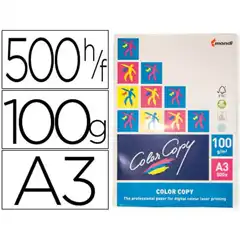 Material PAPEL FOTOCOPIADORA COLOR COPY DIN A3 100 GRAMOS PAQ. DE 500 HJ 26679