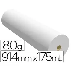 Material PAPEL REPROGRAFIA P/ PLOTTER 914MMX175MT 80GR 26687