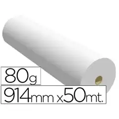 Material PAPEL REPROGRAFIA P/ PLOTTER 914MMX50MT 80GR IMPRESION INK-JET 26857