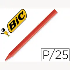 LAPICES PLASTIDECOR UNICOLOR ROJO-03 CAJA CON 25 LAPICES 816968 27598